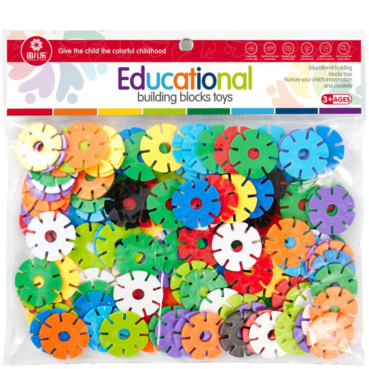 Grands disques de construction - 140 pièces.