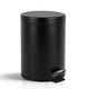 Faire taire. Living Hush Living Waste Bin 5l - Poubelle pour salle de bain, toilettes et bureau - avec couvercle - fermeture amortie - noir minuit