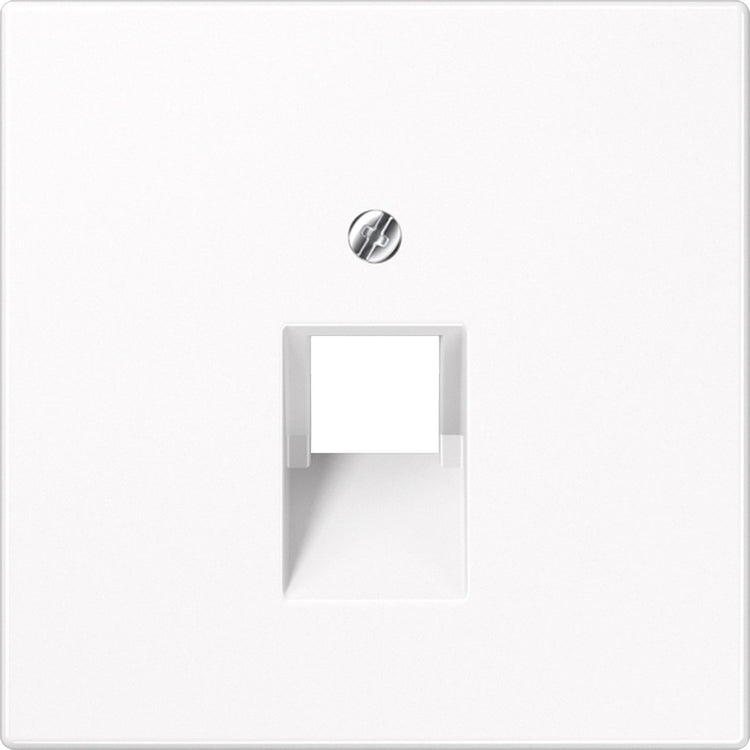 Jung ls969-1uaww uae, iae, cache prise RNIS 1 voie blanc