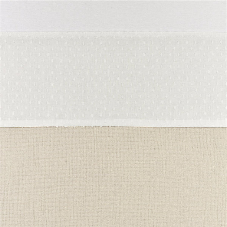 Drap de berceau Meyco baby plume - 75 x 100 cm - blanc cassé