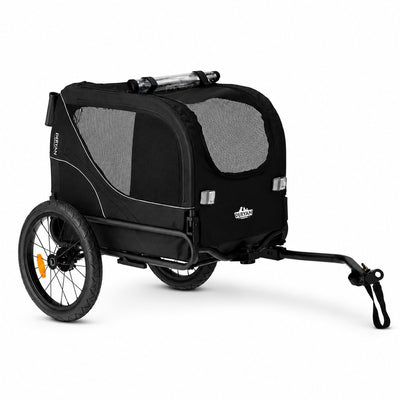 Remorque à vélo pour chien Deryan 2 en 1 – pliable – jusqu'à 20 kg – adaptée aux vélos électriques
