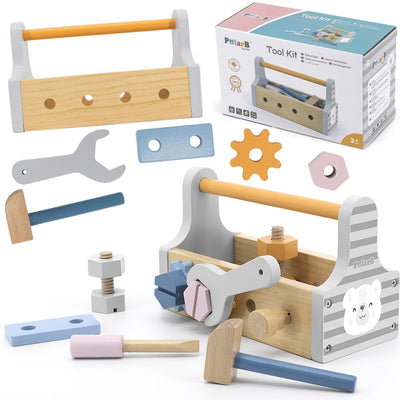 Polarb - caisse à outils en bois - jouets en bois à partir de 3 ans