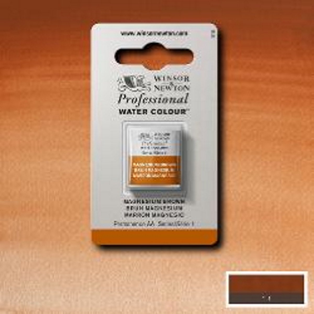 Winsor Newton peinture aquarelle professionnelle demi-tasse Winsor Magnesium Brown