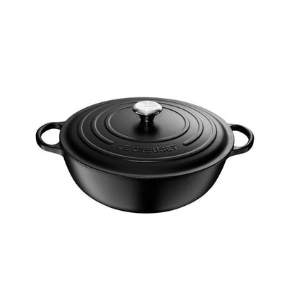Le creuset - marmite en fonte noir mat 32cm 7l