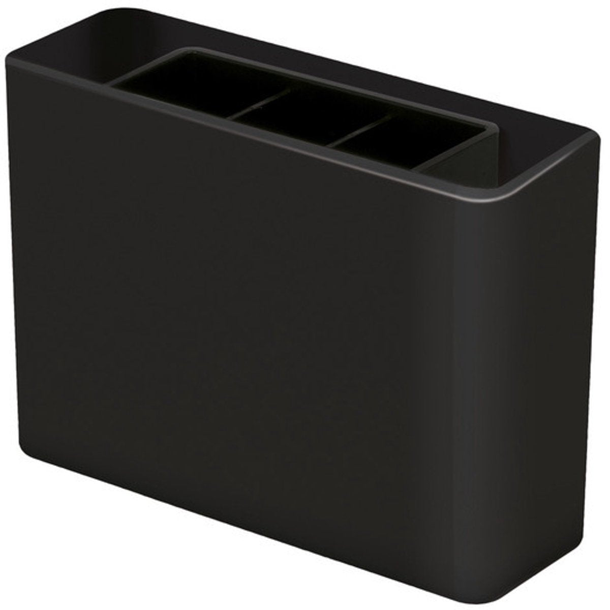 Étui à stylos Han - smart line - 3 compartiments - noir brillant - ha-92120-13