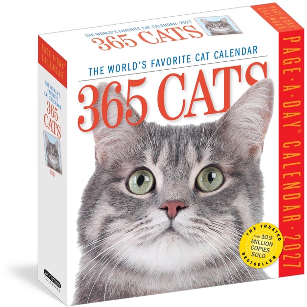 Calendrier 365 chats page-a-day(r) 2027 : le calendrier pour chats préféré au monde