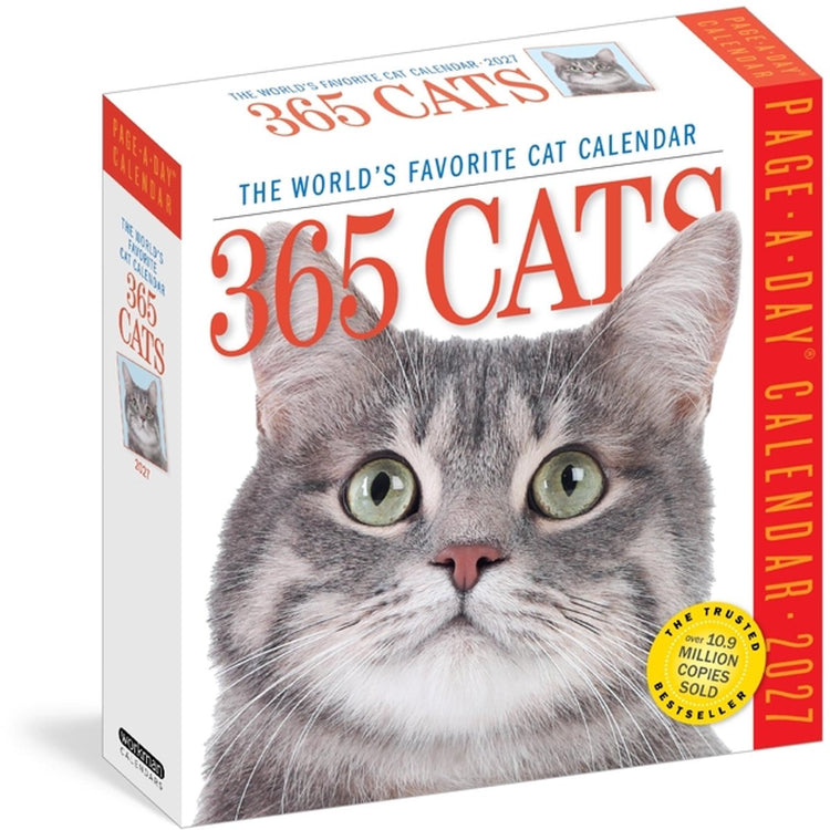 Calendrier 365 chats page-a-day(r) 2027 : le calendrier pour chats préféré au monde