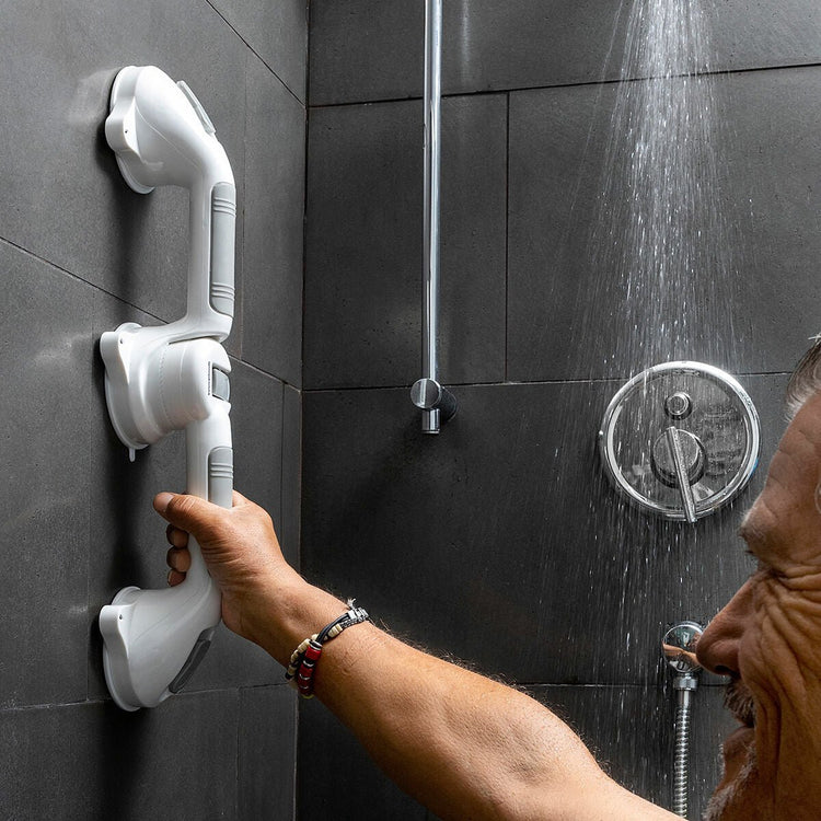 Baignoire d'appui à double sécurité angulaire pour salle de bain Innovagoods