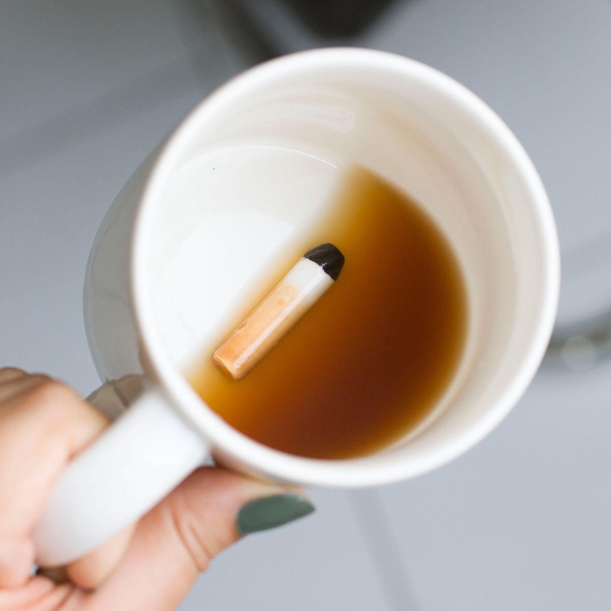 Bravo ! mug mégot de cigarette 300 ml céramique blanc