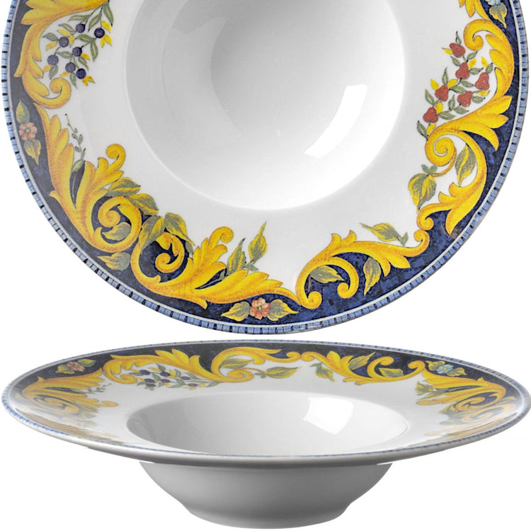Hendi série spéciale barocco - assiette à pâtes - diamètre 275 mm - hauteur 60 mm - porcelaine