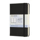 Carnet d'aquarelle d'art Moleskine - poche - couverture rigide - noir