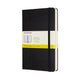 Carnet classique Moleskine - étendu - grand - couverture rigide - à carreaux - noir