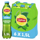 Bouteille verte de thé glacé Lipton - zéro sucre - sans sucre - 6 x 1500 ml - pack économique