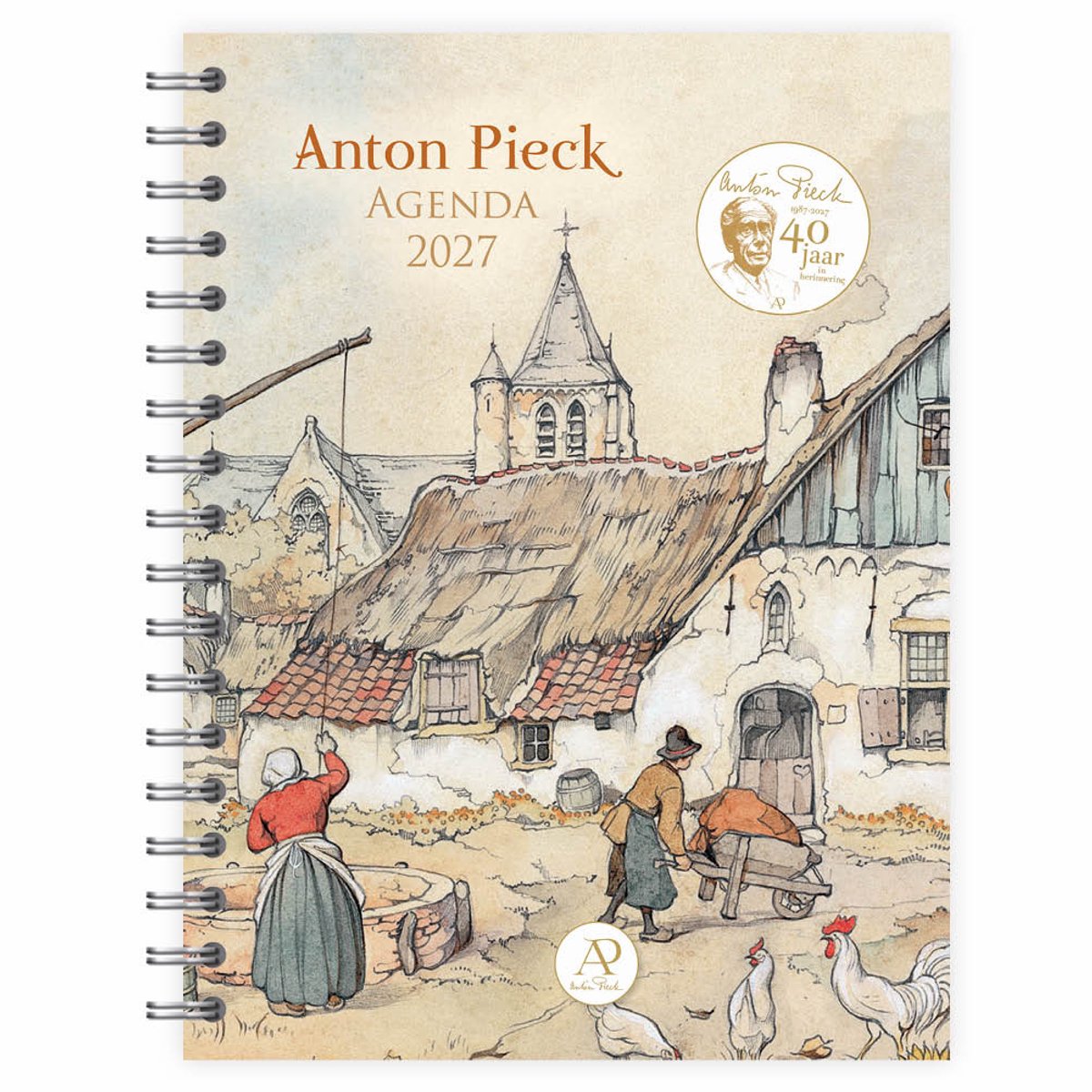 Comello Anton Pieck agenda de bureau ferme 2027