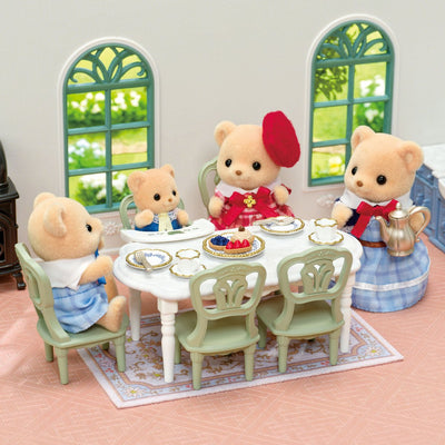 Sylvanian family 5867 élégant ensemble de salle à manger