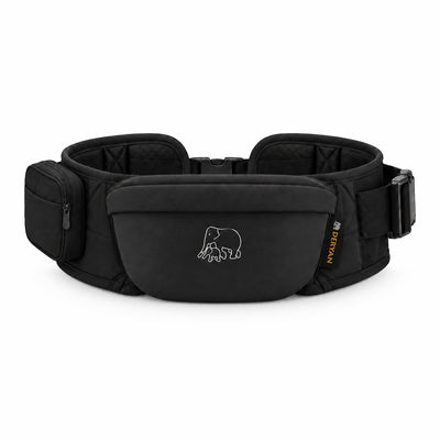 Deryan pack basic porte-hanche - siège de hanche pour bébé tout-petit - porte-bébé noir