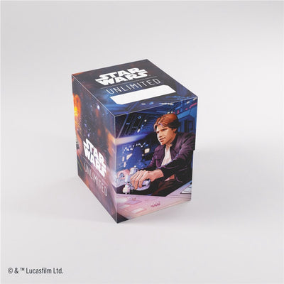 Gamegenic star wars unlimited soft crate han solo millennium falcon - deckbox - tokenbox - pour star wars unlimited -