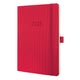 Agenda hebdomadaire Sigel 2026 conceptum - format A5 - rouge - couverture souple - si-c2634