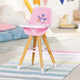 Bébé né bébé né scandinave chaise de salle à manger en bois rose