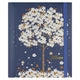 Carnet d'adresses Peter Pauper grand - fleurs tombantes - avec fermeture élastique - 16x21 cm
