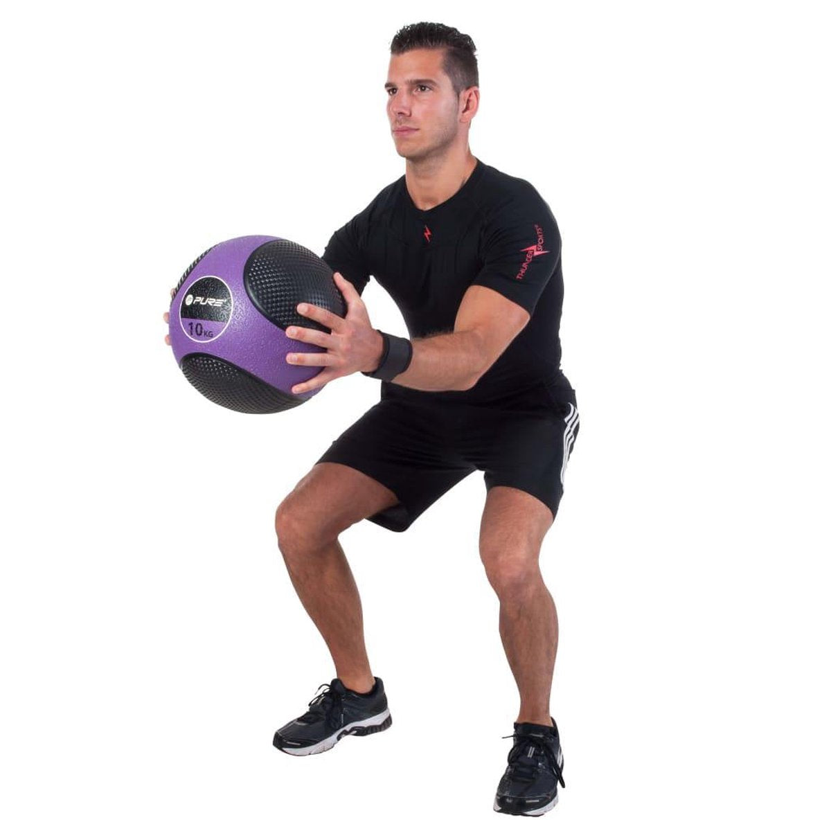 Pure2improve - médecine-ball - 10kg - violet