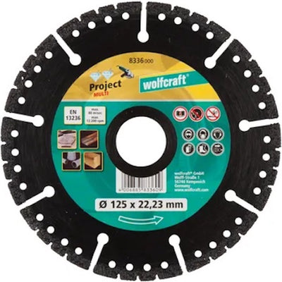Wolfcraft - diamond cutting disc ø 125 mm - pro multi - 8336000