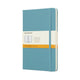 Carnet classique Moleskine - grand - couverture rigide - ligné - bleu récif