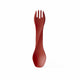 Équipement humain - gobites bio - réutilisable - couverts - spork - rouge - couverts de camping