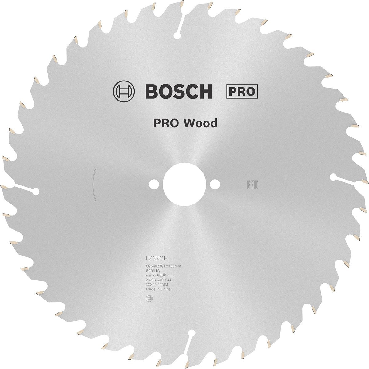 Bosch accessoires lame de scie circulaire optiline k v 254x30x2.8 60t wz - 2608640444