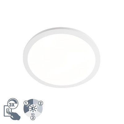 Rl vis ta lumière réalité camillus - plafonnier - blanc - incl. 1x smd 22w - éclairage salle de bain