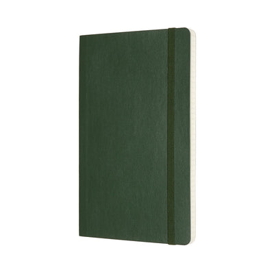 Carnet classique Moleskine - grand - couverture souple - à carreaux - vert myrte