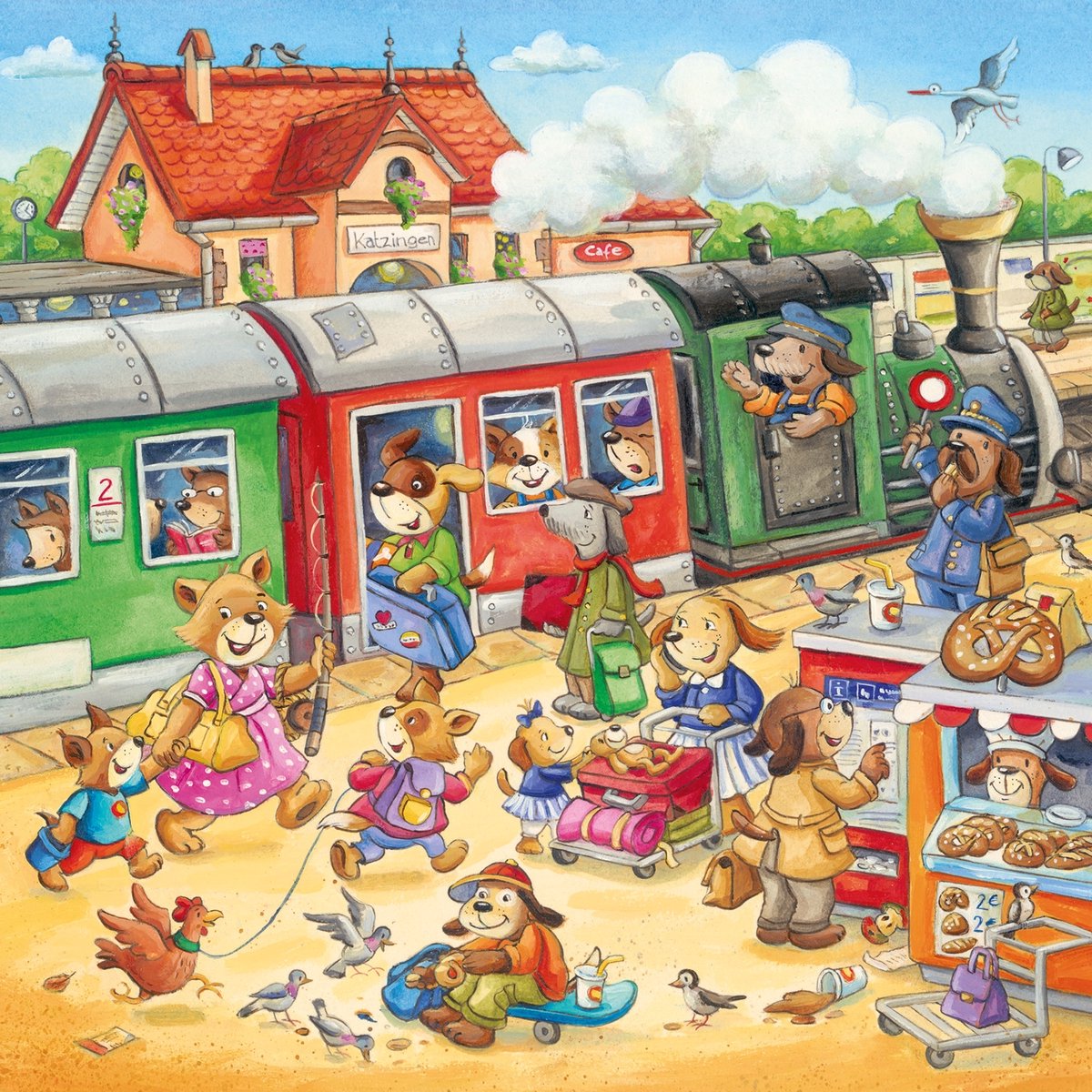 Puzzle de vacances à la campagne Ravensburger - puzzle - 3x49 pièces
