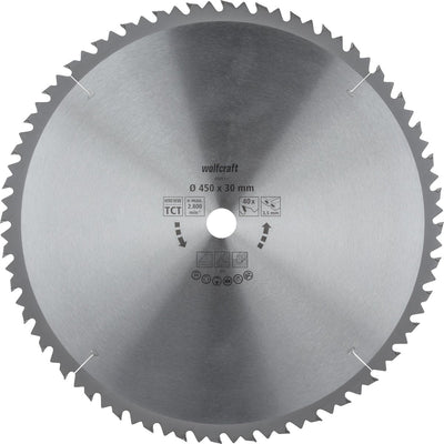 Wolfcraft - lame de scie circulaire pour table de scie 450x30mm - 40 dents - lame de scie pour scie à table - série marron - 6595000