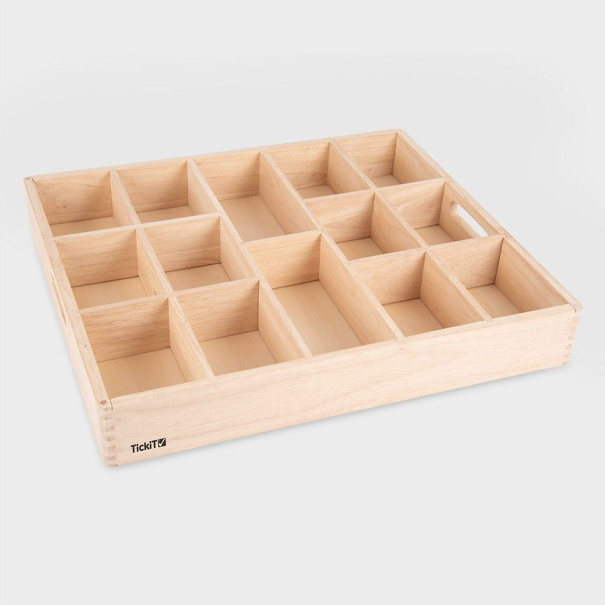 Bac de tri en bois Tickit® - 14 compartiments