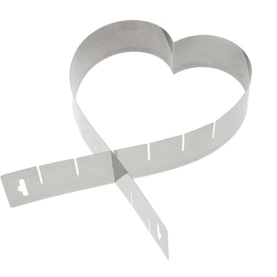 Moule à pâtisserie en forme de cœur Westmark, réglable de manière variable, sans fond, acier inoxydable, argent, 31342270
