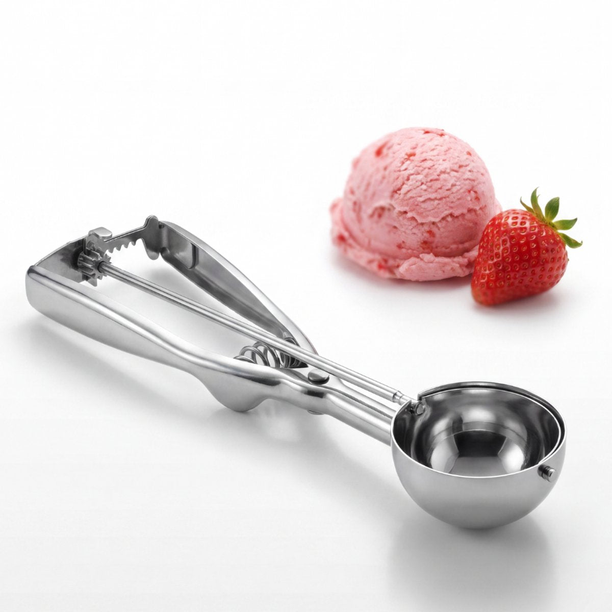 Metaltex - cuillère à glace - acier inoxydable - facile à utiliser - cuillères à glace de 50 mm de diamètre - passe au lave-vaisselle