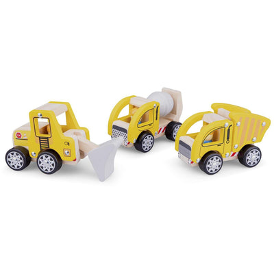 Véhicules jouets en bois New Classic Toys ® - construction - 3 pièces