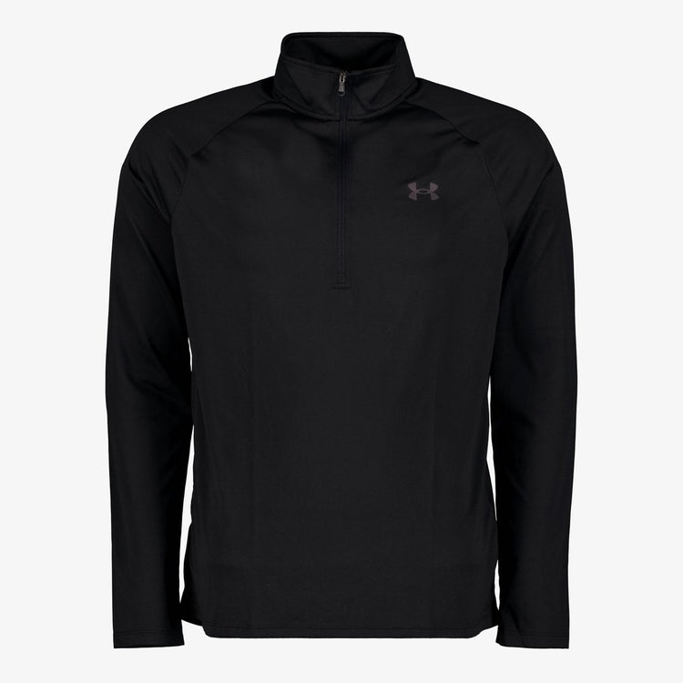 Under armour ua tech 2.0 1 2 zip-blk maillot de sport homme - noir - anthracite