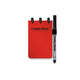 Carnet effaçable Correctbook a7 – carnet réutilisable – rouge horizon – vierge – avec lingette pour stylo – format de poche