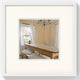 Poivrons Walther - cadre en bois - format photo 30x30 cm - blanc polaire