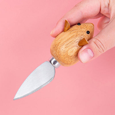 Couteaux à fromage Kikkerland - lot de 3 - motif souris