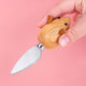 Couteaux à fromage Kikkerland - lot de 3 - motif souris