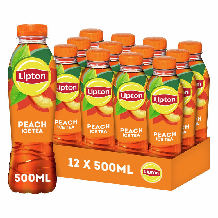 Bouchon gazéifié Lipton Ice Tea pêche (12x 50cl)
