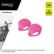 Feux de vélo Dresco en silicone rose