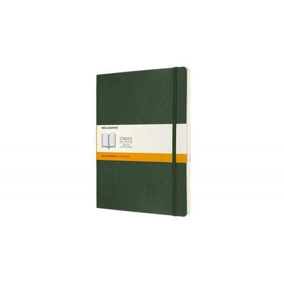 Carnet classique Moleskine - extra large - couverture souple - ligné - vert myrte