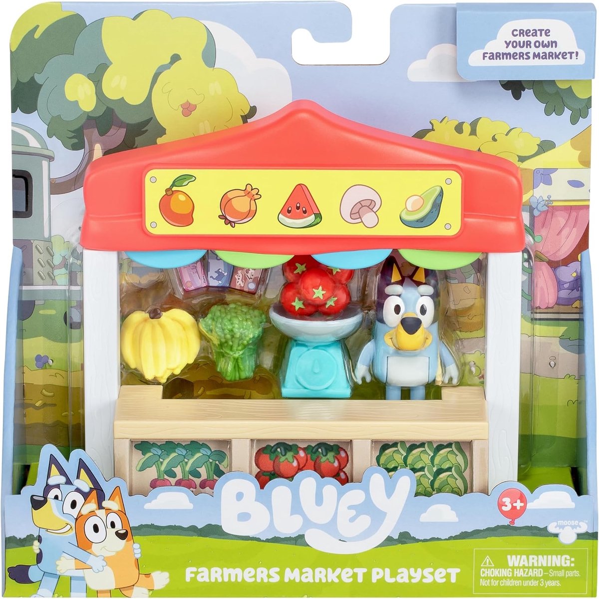 Moose Toys Bluey Market Stand Play Set - Bluey - Ensemble de jeu - Enfants