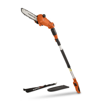 Tronçonneuse télescopique sans fil double puissance Powerplus POWDPG75385 - Scie d'élagage à batterie 40 V avec épée, sans batterie ni chargeur, lame de scie de 25 cm, lubrification automatique de la chaîne, outils de jardin