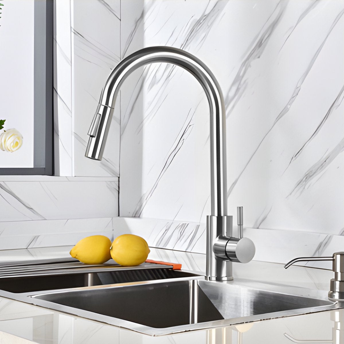 Grohe bauflow mitigeur de lavabo l - mitigeur haut avec vidage - eco - chrome