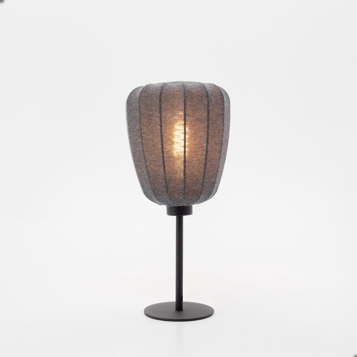 Lampe de table Eglo barlaston - e27 - 39 cm - gris noir - textile