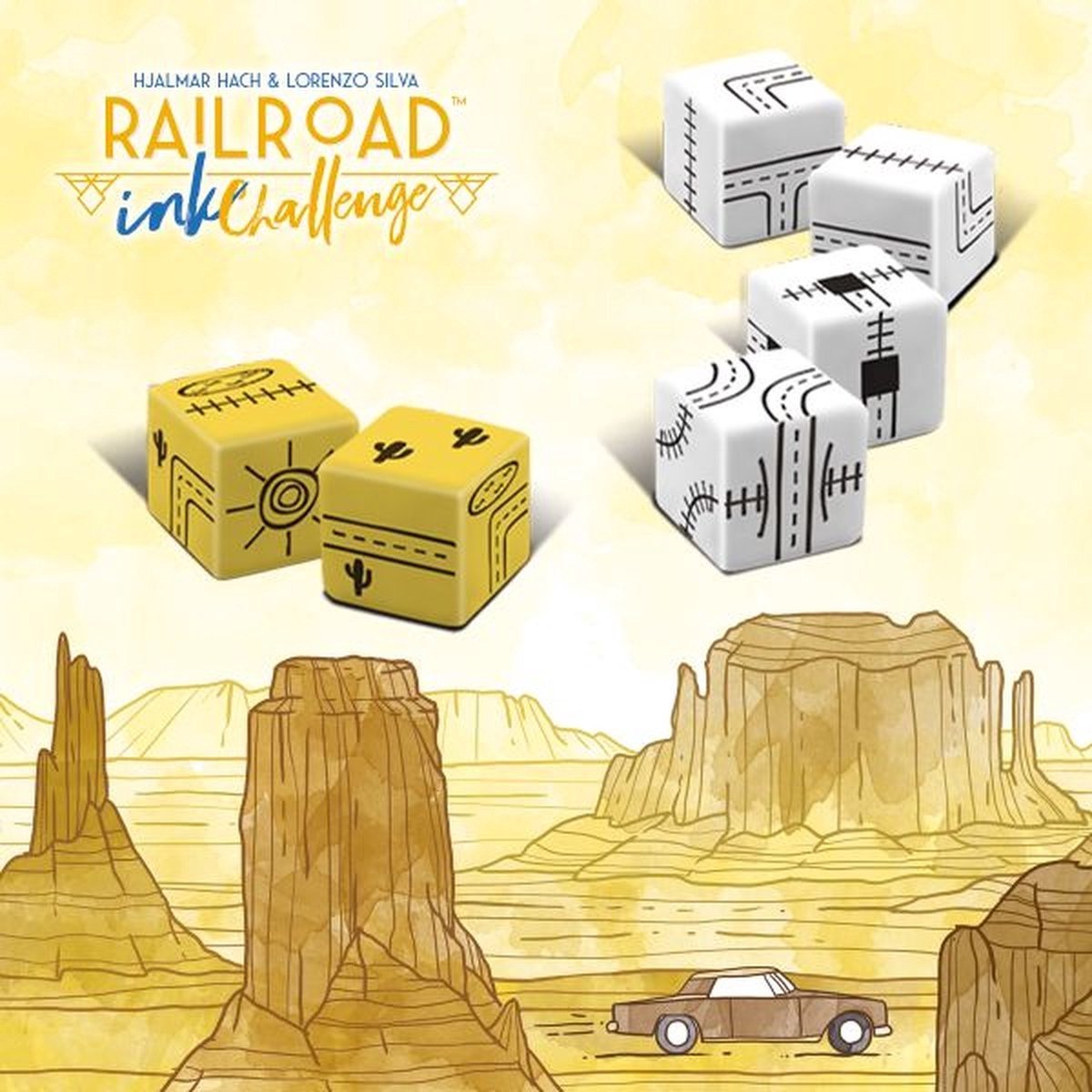Ink White Goblin Games Railroad (version jaune doré)